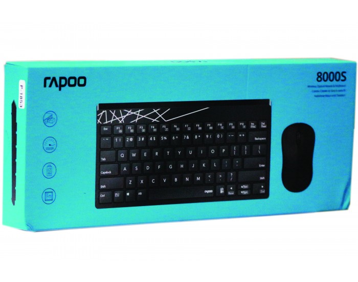 RAPOO KEYBORD MOUSE COMBO WIRELESS 8000S (MULTYMODE)